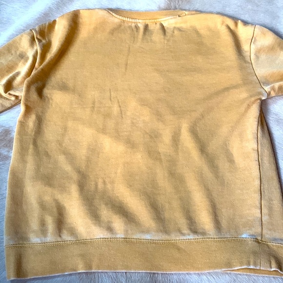PARK CITY Wasatch Mountains UTAH Mustard Yellow Pullover DISTRESSED Sweatshirt - Picture 13 of 13